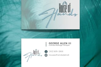 design professional and custom business cards for your brand