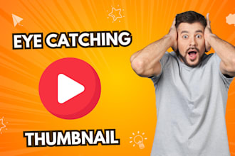 design attractive clickbait amazing youtube thumbnail in 3hr