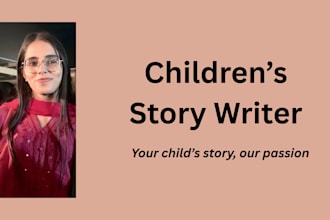 write and ghostwrite children stories
