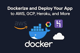 dockerize and deploy your app to AWS gcp heroku and more