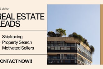 provide real estate leads wholesale skip tracing and property research