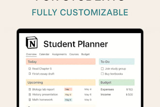 create customized notion template for life and business organization