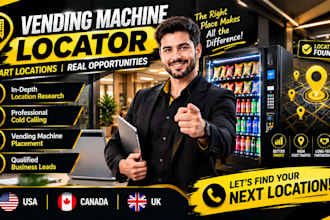 find vending machine leads in UK, USA, and canada