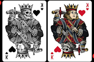 do card game design playing card game plate design trading card game design