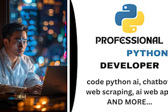 do python ai automation, ai web scraping, ocr, ai agent, ml, nlp, llm chatbot