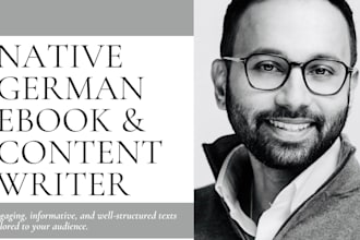 write your ebook or content as a ghostwriter in german