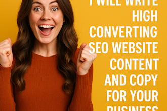 write SEO website content writing, landing page copy, website copywriting,