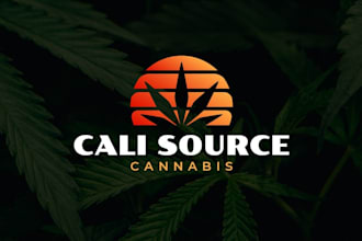 do unique cannabis, weed, marijuana, hemp and cbd logo or graphics design
