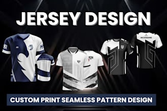 design a full print sublimation or personalized jersey or uniform design