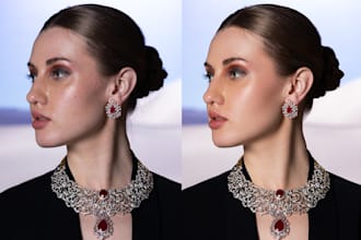 do photo retouching, image editing