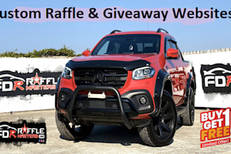 build raffle website giveaway website competition website for raffle business