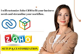 complete zoho CRM solutions setup, customization, automation,  integration