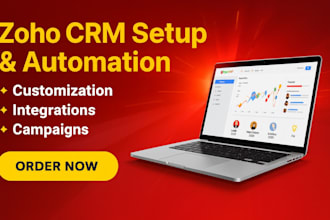 complete zoho CRM solutions setup, customization, automation,  integration
