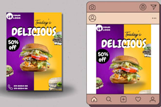 design a professional food flyer