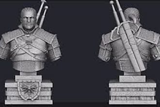 sculpt 3d head model, 3d character, 3d face rig, 3d printing