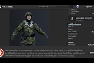 do game model rip, texture extraction, model extraction from any game website