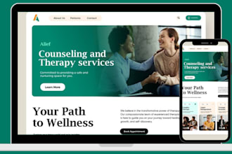 design premium wordpress therapy counseling website for mental health, wellness