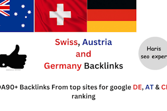 build high da swiss, austria, german SEO backlinks