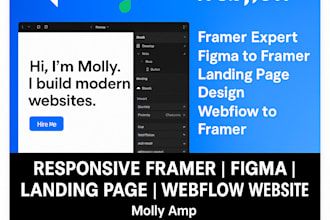 design framer website figma to framer webflow  framer expert landing page