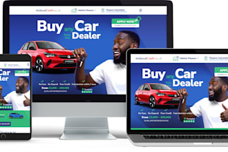 build car finance website vehicle financing app, dealership auto leasing website