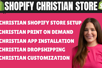christian shopify store setup for your apparel christian product gift store pod