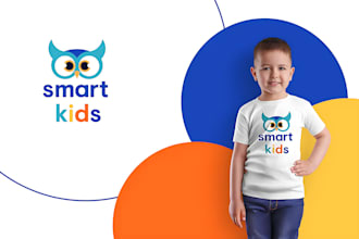 design baby shop, day care, school, kids and child care logo