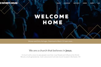 design church website ministry website