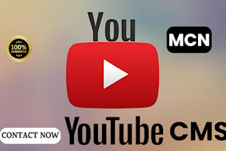 claim,set up,manage your youtube cms with full ownership and mcn account mapping
