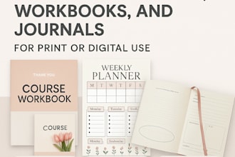 design printable digital planner journal design workbook design text formatting