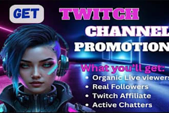 help promote your twitch channel organically