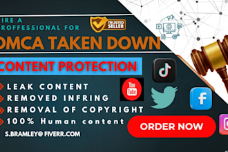 remove infringing, harassing, negative, copyright, leaked content, dcma