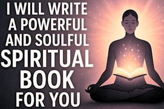 write spiritual and travel guidebooks with cover design