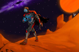 draw comic style characters and scenes