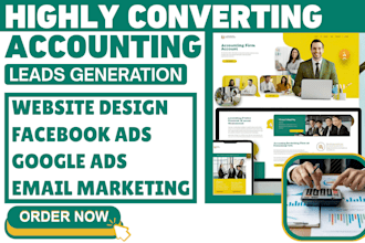 generate accountant leads tax accounting income tax bookkeeping finance website