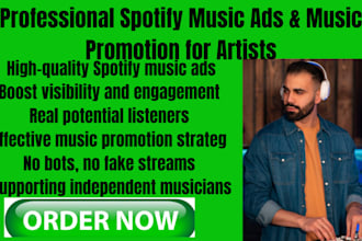 advertise your spotify track with music promotion ads campaigns