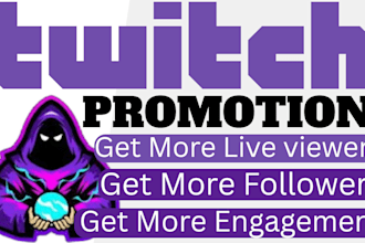 promote your twitch live stream to bring in more live viewers