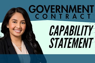 design a capability statement for medical, logistics, or construction contracts