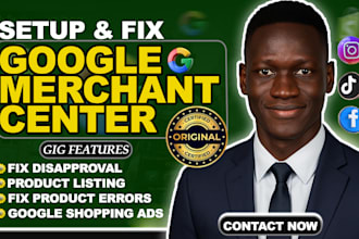 setup or fix google merchant center feed, errors, and disapprovals