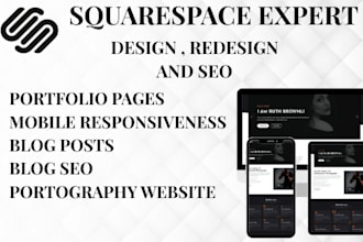 build squarespace photography portfolio blog squarespace website in 24 hours
