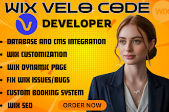 wix velo code wix cms wix automation wix seo wix database dynamic page fix wix