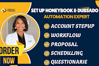 set up honeybook, dubsado