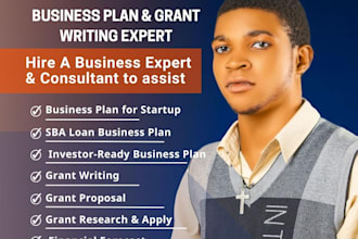 do business plan, grant writing expert, sba loan, startup, investor ready plan