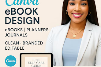 professionally do canva ebook design format canva ebook design planner journal