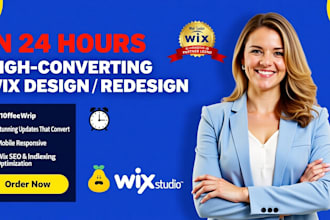 do stunning design wix website redsign SEO wix page indexing website ranking