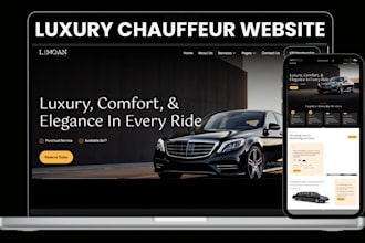 build a chauffeur website limousine website taxi booking wordpress website