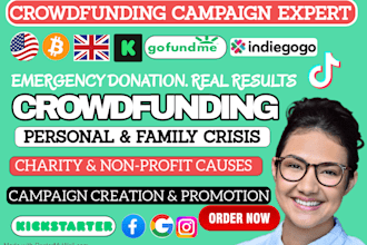 create and promote crowdfunding campaign kickstarter indiegogo gofundme