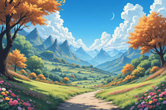 draw anime background and environment art