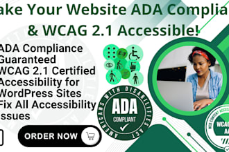 full website ada compliant with wcag accessibility, wix website accessibility