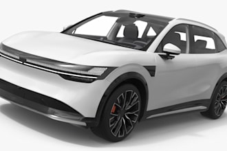 create high quality 3d car models for games, 3d printing or animation, car wrap