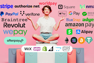 payment gateway,stripe,shopify payment,wix payment,paypal,square,wise,revolut